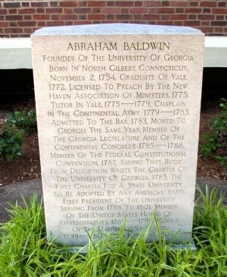Abraham Baldwin Marker image. Click for full size.