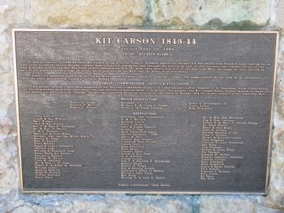 Kit Carson 1843 – 44 Marker image. Click for full size.