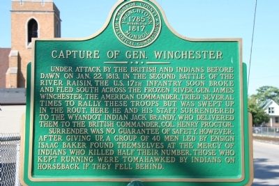 Capture of Gen. Winchester Marker. Click for full size. Capture of Gen. Winchester Marker image. Click for full size.