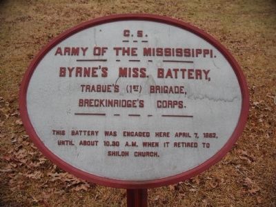 Byrne's Mississippi Battery Tablet. Click for full size. Byrne's Mississippi Battery Tablet image. Click for full size.