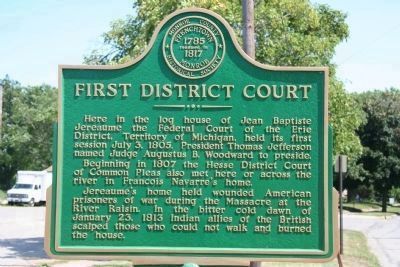 First District Court Marker image. Click for full size.