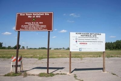 River Raisin Battlefield Site. Click for full size. River Raisin Battlefield Site image. Click for full size.