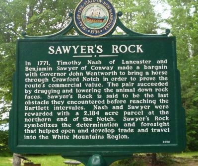 Sawyer's Rock Marker image. Click for full size.