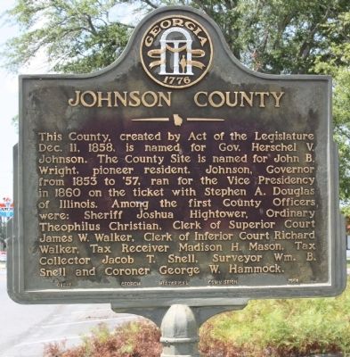 Johnson County Marker image. Click for full size.