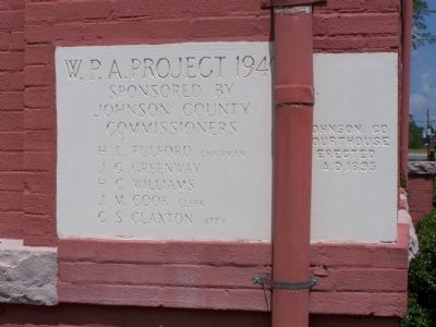 Johnson County Courthouse Cornerstone image. Click for full size.