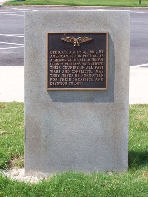 Johnson County Veterans Memorial image. Click for full size.