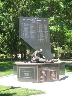 Nevada Law Enforcement Officers Memorial. Click for full size. Nevada Law Enforcement Officers Memorial image. Click for full size.