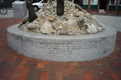 John Ford Memorial - inscriptions on base of statue image. Click for full size.