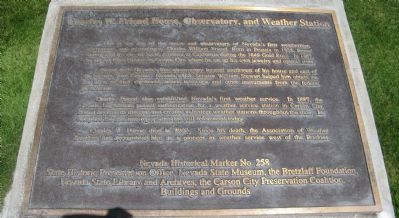 Charles W. Friend House, Observatory, and Weather Station Marker image. Click for full size.