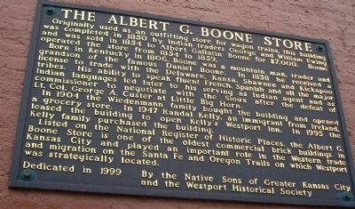 The Albert G. Boone Store Marker. Click for full size. The Albert G. Boone Store Marker image. Click for full size.