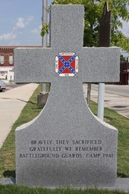 Confederate Memorial Marker, west face image. Click for full size.