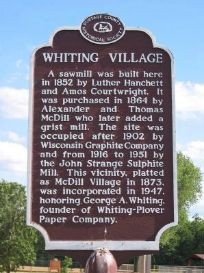 Whiting Village Marker image. Click for full size.