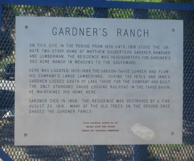 Gardner’s Ranch Marker. Click for full size. Gardner’s Ranch Marker image. Click for full size.