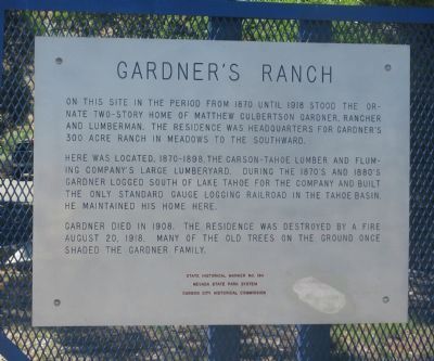 Gardners Ranch Marker image. Click for full size.