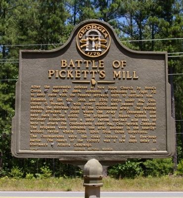 Battle of Pickett's Mill Marker image. Click for full size.