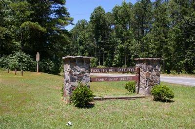 Battle of Pickett's Mill Marker. Click for full size. Battle of Pickett's Mill Marker image. Click for full size.