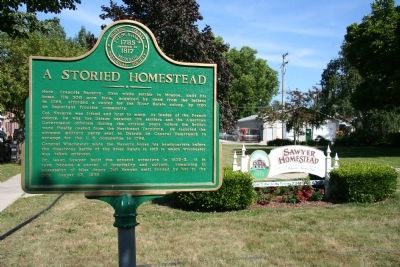 A Storied Homestead Marker. Click for full size. A Storied Homestead Marker image. Click for full size.
