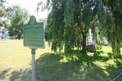A Storied Homestead Marker. Click for full size. A Storied Homestead Marker image. Click for full size.