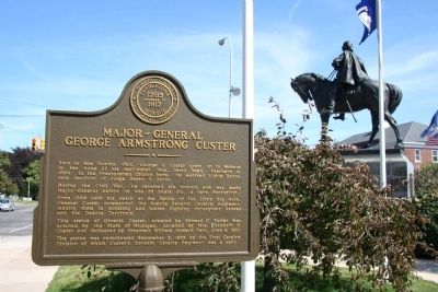 Major-General George Armstrong Custer Marker image. Click for full size.