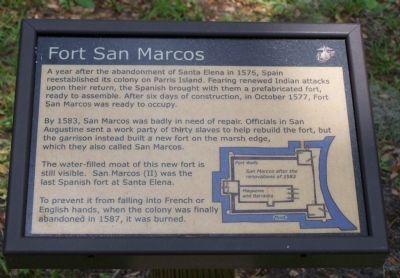 Fort San Marcos Marker image. Click for full size.