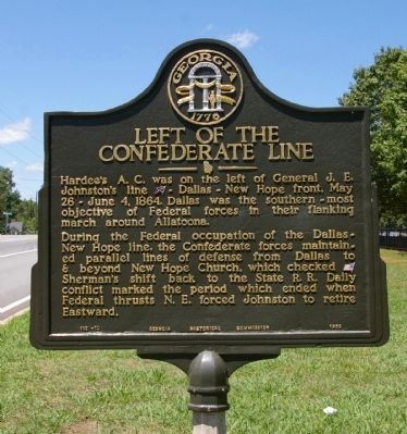 Left of the Confederate Line Marker image. Click for full size.