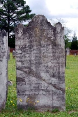 Maj. Robert Smith Tombstone image. Click for full size.