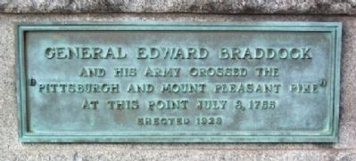General Edward Braddock and His Army Marker image. Click for full size.