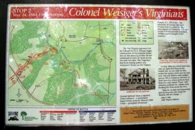 Colonel Weisiger's Virginians Marker image. Click for full size.