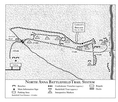 North Anna Battlefield Park "Gray" Trail. image. Click for full size.