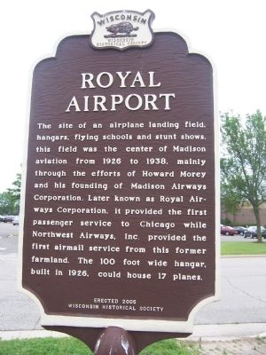 Royal Airport Marker image. Click for full size.