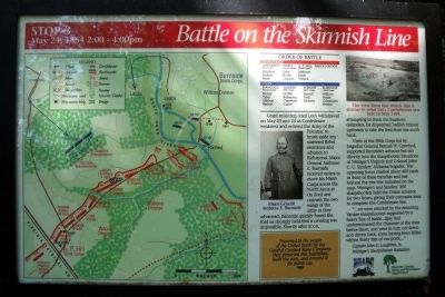 Battle on the Skirmish Line Marker image. Click for full size.