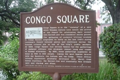 Congo Square Marker image. Click for full size.