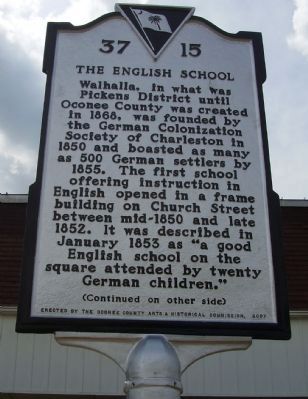 The English School Marker. Click for full size. The English School Marker image. Click for full size.
