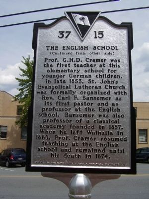 The English School Marker. Click for full size. The English School Marker image. Click for full size.