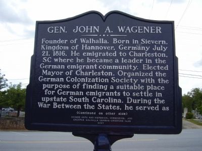 Gen. John A. Wagener Marker image. Click for full size.