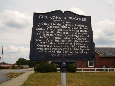 Gen. John A. Wagener Marker image. Click for full size.