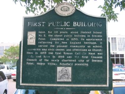 First Public Building Marker. Click for full size. First Public Building Marker image. Click for full size.