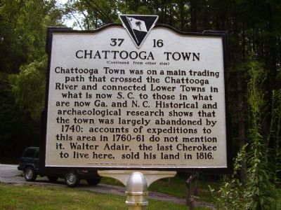 Chattooga Town Marker image. Click for full size.