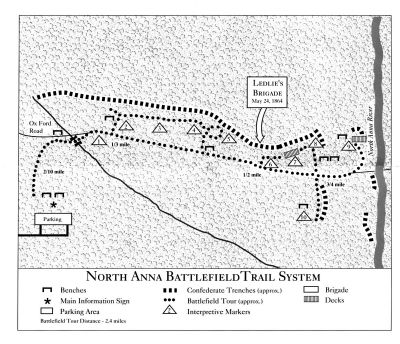 North Anna Battlefield Park "Gray" Trail. image. Click for full size.