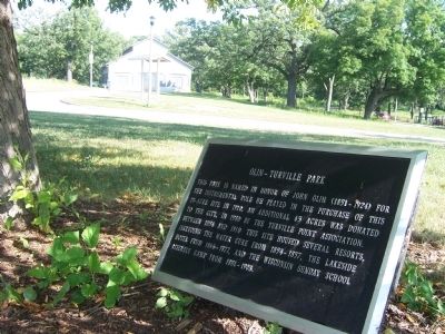 Additional Marker at Olin-Turville Park image. Click for full size.