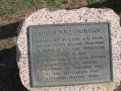 Site of Fort Croghan Marker image. Click for full size.