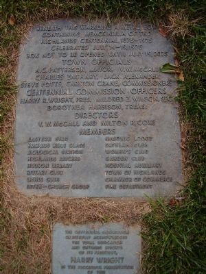 Time Capsule near the Samuel T. Kelsey Marker. Click for full size. Time Capsule near the Samuel T. Kelsey Marker image. Click for full size.