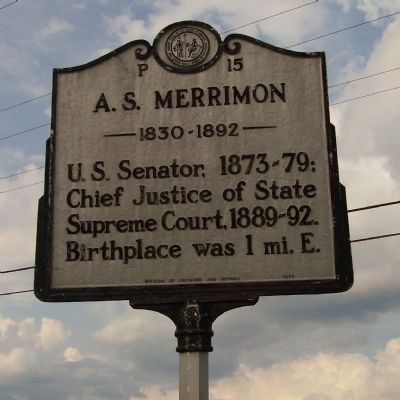 A.S. Merrimon Marker image. Click for full size.