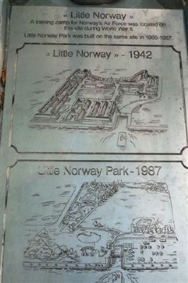 Little Norway Park - plaque at entrance image. Click for full size.
