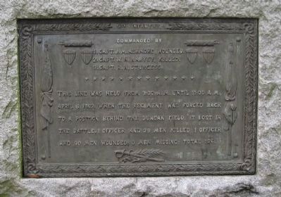 Plaque on Back of Monument image. Click for full size.