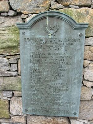New Milford WW II Memorial image. Click for full size.