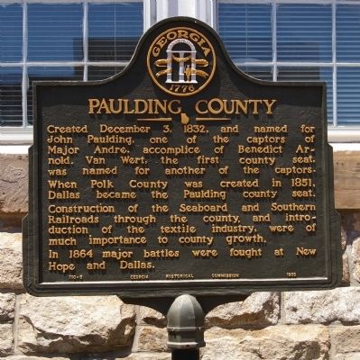 Paulding County Marker image. Click for full size.