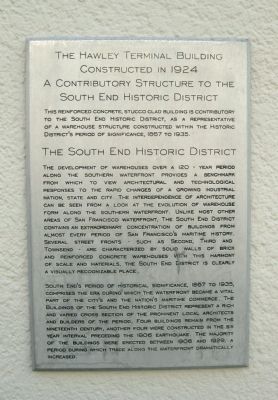 The Hawley Terminal Building Marker image. Click for full size.