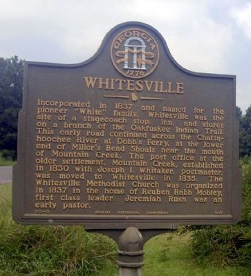 Whitesville Marker. Click for full size. Whitesville Marker image. Click for full size.