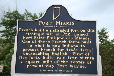 Fort Miamis Marker image. Click for full size.